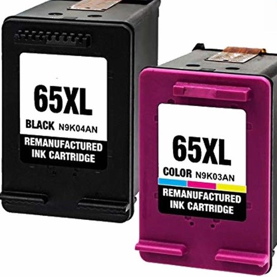HP 65XL 2 PACK COMBO BLACK(1)+COLOR(1)Inkjet Cartridge ..all models click here